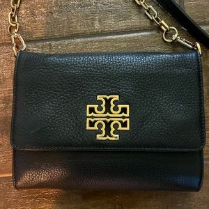 Tory Burch leather chain wallet